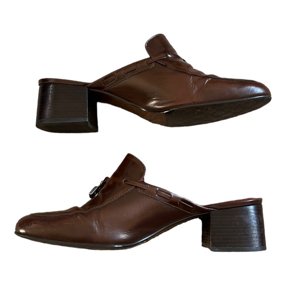 Lauren Ralph Lauren Rosemary Leather Slip-on Mules | Women's 7.5B - Picture 5 of 8